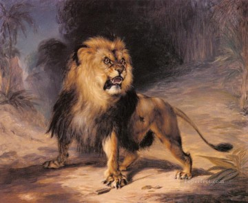 ライオン Painting - ウィリアム・ジョン・ハギンズ・ア・ライオン
